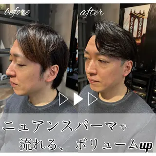 ショート カラー パーマ メンズ Dxxxx III所属・女性目線の大人 メンズ*Ayakaのヘアスタイル