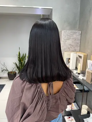 カラー 顔まわり/ボブウルフ 🤍愛唯(めい)のヘアスタイル