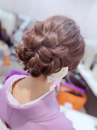 セミロング ヘアアレンジ 《カメレオン》 西田美輝のヘアスタイル