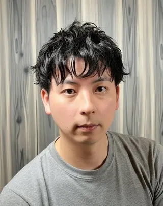 ショート カラー パーマ メンズ KIRAVI 【キラヴィ】三宮店所属・minami ミナミのヘアスタイル