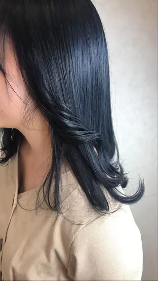 セミロング カラー karin/インナー カラー/北名古屋市のヘアスタイル