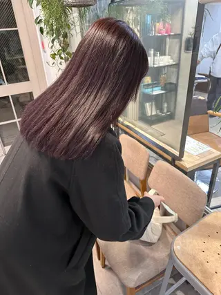 セミロング カラー REINA☁️透明感 カラー/ぷつっと♡のヘアスタイル