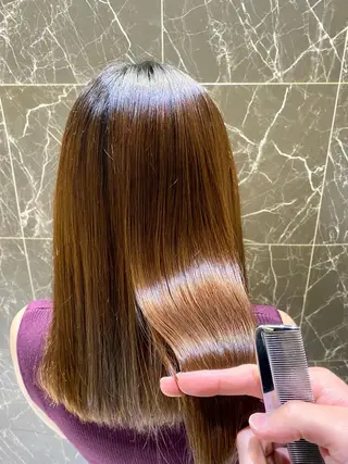 ロング 🔸縮毛矯正/髪質 改善カラー石崎🔸のヘアスタイル