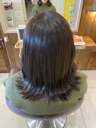 ミディアム 韓国カラー／エクステ 松戸梨杏のヘアスタイル