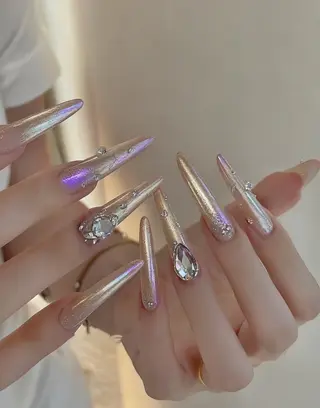 ネイル 星みこと 長さ出し得意のネイルデザイン