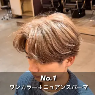 カラー パーマ メンズ メンズサロン OVER町田店のヘアスタイル