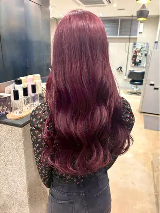 ロング カラー 博多ハイトーンカラー /ブリーチカラーのヘアスタイル