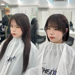 ミディアム MOE 福岡韓国ヘア✧︎のヘアスタイル