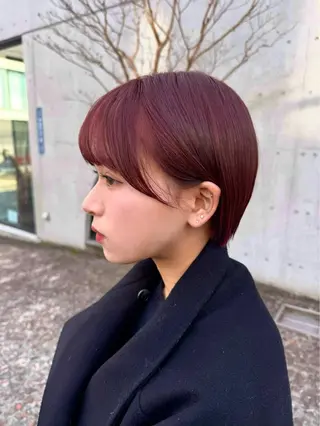 ショート 松本優香/ボブ/ダ ブルカラー/髪質改善のヘアスタイル