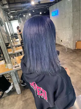 セミロング カラー ハイトーン 横浜💞ミオのヘアスタイル