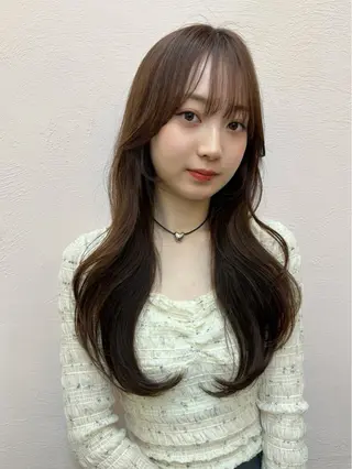 ロング カラー 🌷韓国レイヤー/艶 カラー🇰🇷amiのヘアスタイル