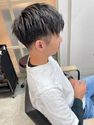 ショート カラー メンズ EMANON新宿南口所属・ケアブリーチ×艶カラ ー️🫧Shioriのヘアスタイル