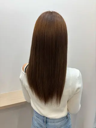 セミロング と きのヘアスタイル