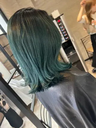 ミディアム カラー 髪質改善/ ブリーチ/中尾のヘアスタイル
