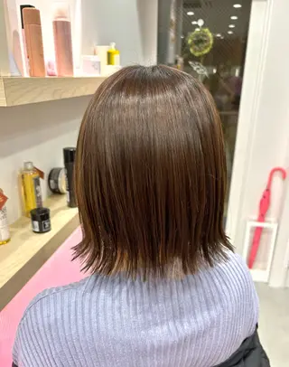 ショート カラー メンズカット ボブ/米崎駿也のヘアスタイル