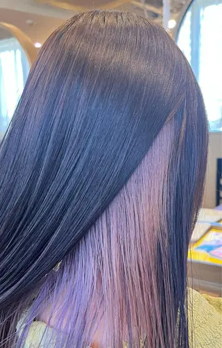 セミロング カラー 髪質改善×ケアブリー チ特化【ケンタ】のヘアスタイル