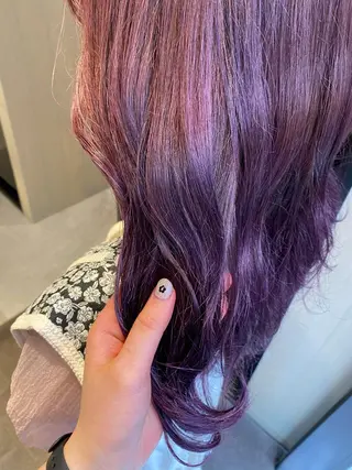 セミロング カラー ヘアアレンジ アンククロス渋谷【ANKH CROSS】所属・韓国ヘア┊︎レイヤー ┊︎haruka🌙のヘアスタイル