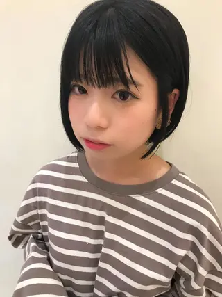 ショート 透明感カラー ボブ ミディアム 齊木勇人のヘアスタイル