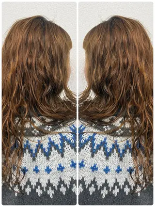 ロング パーマ 艶カラー🕊️ ✴︎Yukari✴︎のヘアスタイル