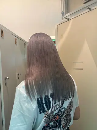 セミロング カラー ハイトーンカラー/エ クステ/デザインのヘアスタイル