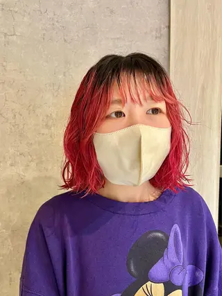 ミディアム パーマ mulum所属・ボブパーマ/ ウルフパーマ原科🪴のヘアスタイル