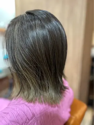 ミディアム カラー 𝕹 𝕽のヘアスタイル