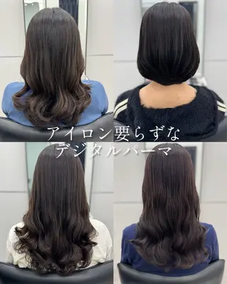 パーマ GO TODAY シェアサロン 銀座Arc店所属・デジタルパーマ🫧 韓国風ヘア🫧サクラのヘアスタイル
