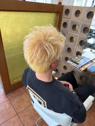 カラー メンズ メンズパーマ/ フェード　Tumのヘアスタイル