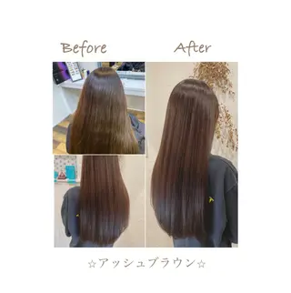 ロング カラー ネイル 美容室 ソンリエのヘアスタイル