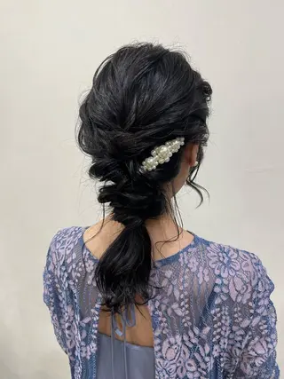 ロング 韓国風パーマ/ヘア セット/店長みづきのヘアスタイル