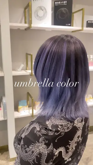 セミロング カラー 門間 ユリのヘアスタイル