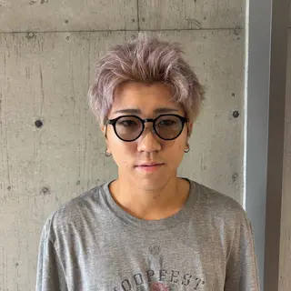 カラー メンズ 🍎ダブルカラー/ ショートボブ🍎リオのヘアスタイル