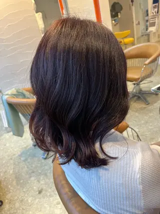 ミディアム カラー うしだ かおるのヘアスタイル