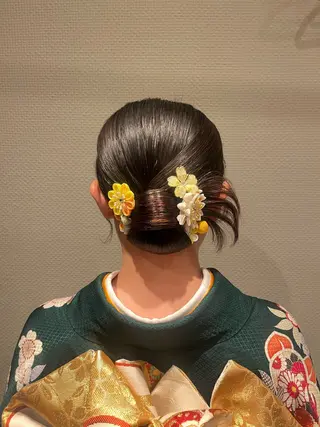 ミディアム ヘアアレンジ&着付け ♡KOHARUのヘアスタイル