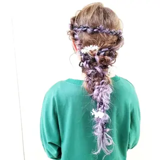 ロング ヘアアレンジ パーソナルカラー 診断🍀マリンのヘアスタイル