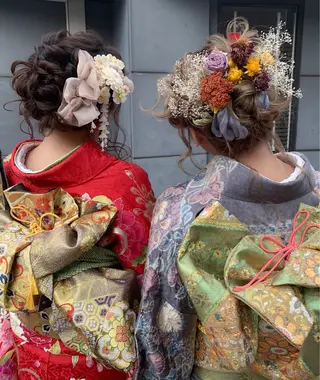 ロング 卒業式ヘアセット🎀 ヘアアレンジのヘアスタイル