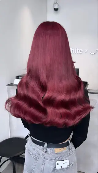 ロング 韓国風モテヘア 🇰🇷aki♡のヘアスタイル