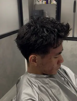 ショート パーマ 【海外ボーイ風】 竹元恒太のヘアスタイル