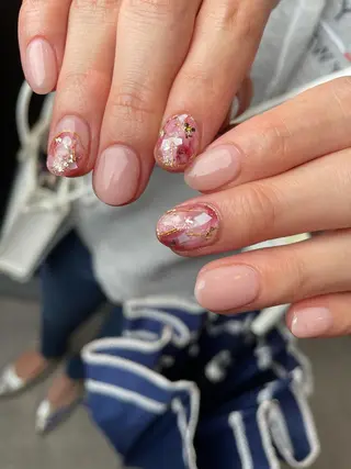 ロング カラー ヘアアレンジ キッズ ネイル マツエク・マツパ 福田 加奈のネイルデザイン