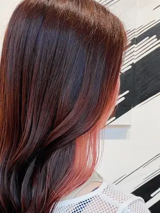 セミロング カラー 埼玉久喜/ハイトーン デザインカラーRYOのヘアスタイル