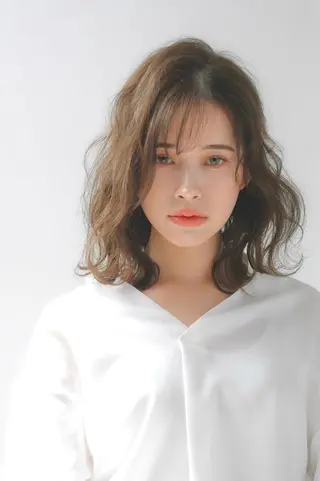 ミディアム パーマ 千 田のヘアスタイル