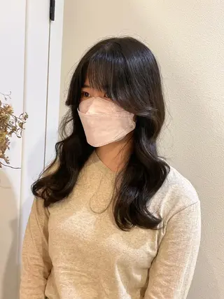 セミロング カラー 髪質改善特化 🫧松野力也のヘアスタイル