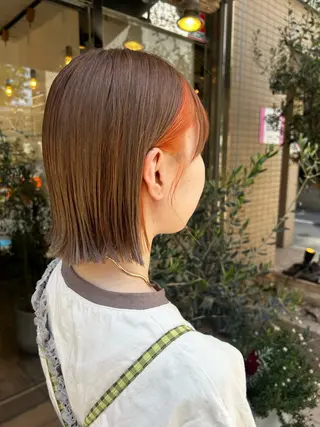 ミディアム カラー ブリーチ／ヘアセット 🪞🌙minamiのヘアスタイル