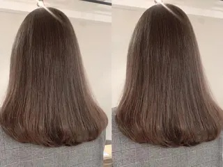 ロング カラー 透明感/オリーブ/ グレージュ/YUKAのヘアスタイル