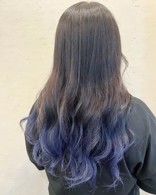 セミロング カラー ハイトーン カラー/久保田彰のヘアスタイル