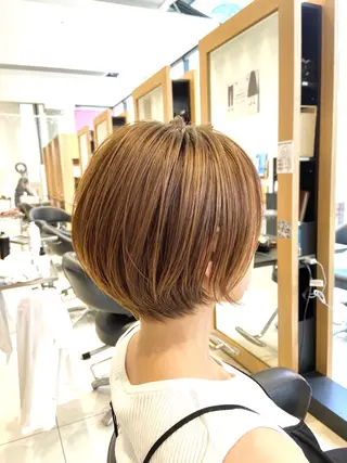 ショート ショート白髪染め無料 ／河瀬謙介のヘアスタイル