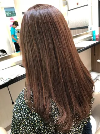ロング カラー 船戸 靖子のヘアスタイル