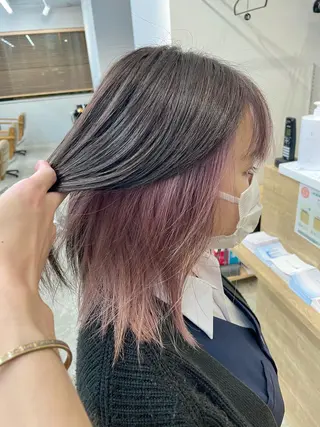 ミディアム SAEKI【ior 】北千住店ブリーチのヘアスタイル