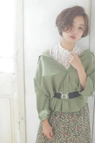 ショート カラー ナガイ ユウキのヘアスタイル