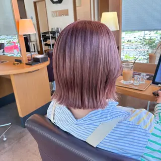ミディアム カラー SOUPLE 土谷優乃のヘアスタイル
